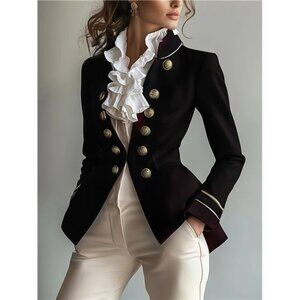 Elegant Blazer Jacket] Elegant Minimalist Women's Blazer Jacket | Graceful